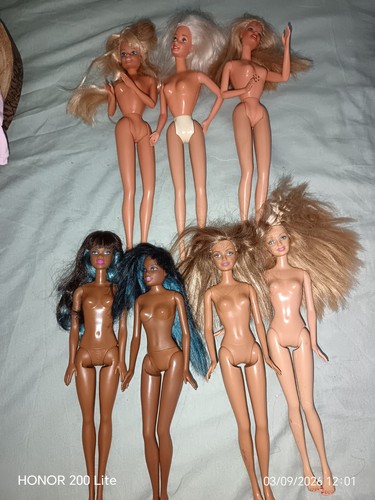 Bundle seven barbies six - bundle, of
