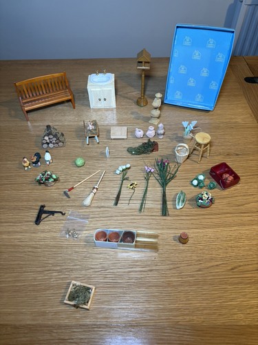 Vintage dolls house garden - vintage,