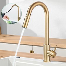 Modern Kitchen Sink Mixer Taps Pull Out 360° Spout Spray Single Lever Mono Tap
