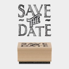 East of India Rubber Stamp - Save The Date