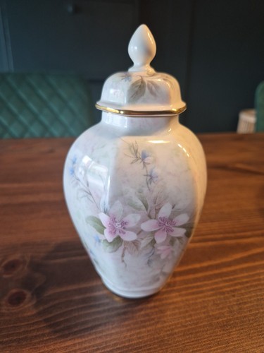 Rockingham china lidded - china, ginger