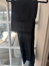 ⭐ EX POLICE UNIFORM SECURITY BLACK  TROUSERS  SIZE 96 LONG LEG  FREE POST FCF2⭐