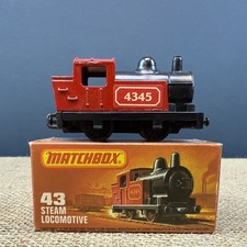 VINTAGE 1978 LESNEY MATCHBOX STEAM LOCOMOTIVE #43 RED TRAIN - IN ORIGINAL BOX