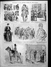 Antique Old Print Fete Paris Opera State Ball Buckingham Palace Borax Advert