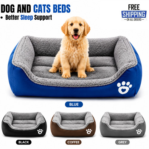 Dog bed cat beds soft - cat, washable