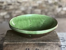 Vintage French Green Glazed