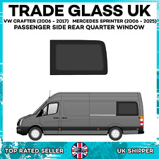 VW Crafter LWB Passenger Side  Fixed REAR QUARTER Window 06 -17