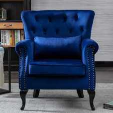 Upholstered Velvet Wingback