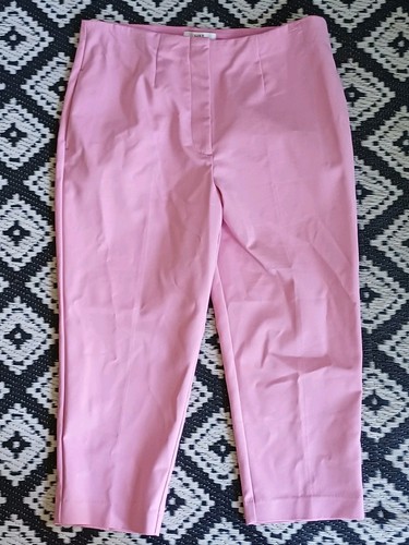 Trousers pink straight leg - m&s,