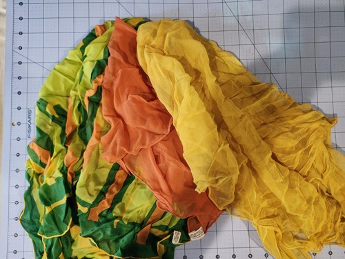 Three vintage scarves - three,