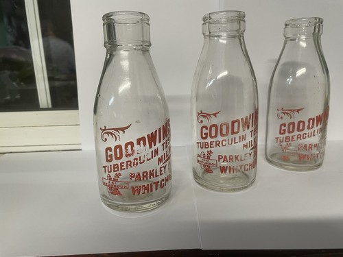 Vintage pint glass milk - 1/2,
