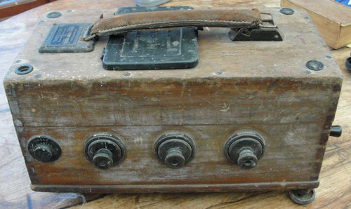 Vintage wooden bridge megger - vintage,