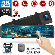 12" 4K GPS Car Dash Camera