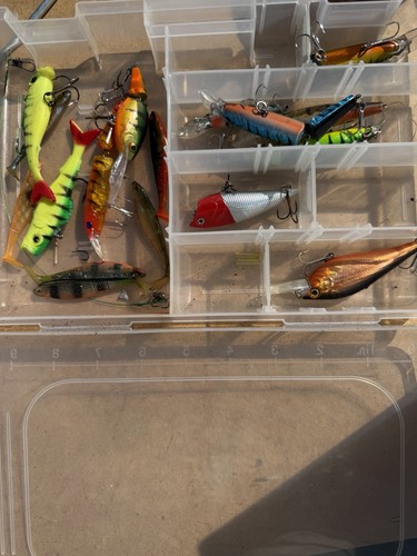 Tackle box with lures - box, sea