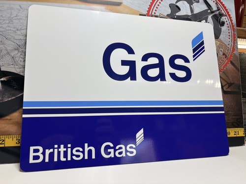 British gas retro sign - gas,