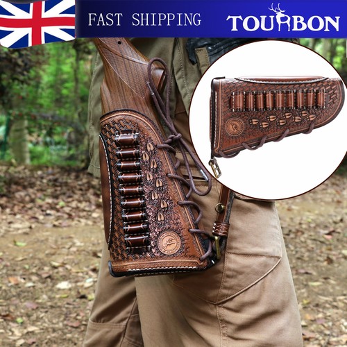 Tourbon leather rifle cheek - tourbon,