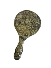 Vintage Antique EPNS Handheld Mirror Cherub Angel Design Charity Listing