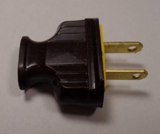 New Brown Heavy Bakelite Plug