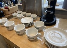 Italian Rancilio Cappuccino Cup and Saucer Coffee Set