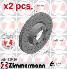 X2 PCS FRONT BRAKE DISC ROTOS