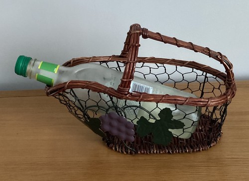 Wine carrier pourer - carrier, rustic