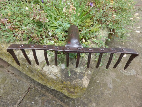 Vintage rake head garden - vintage,