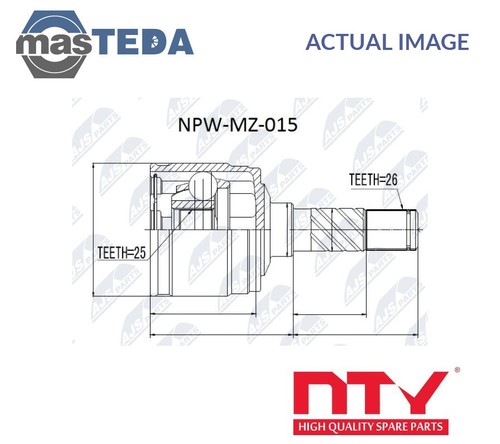 Npw 015 driveshaft joint - cv,