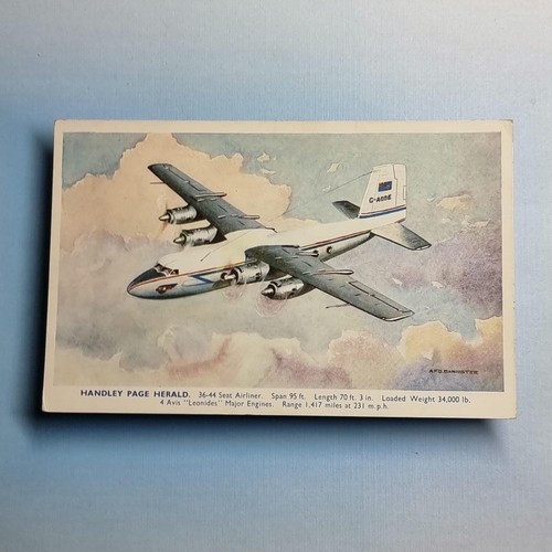 Commercial aircraft postcard - commercial,