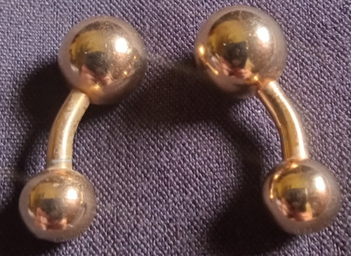 Vintage gold tone double - gold,