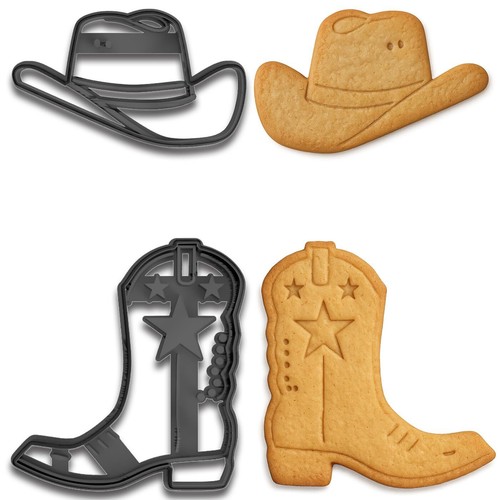 Cowboy hat and boot - and,