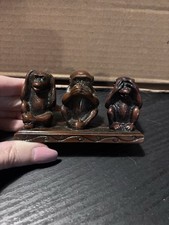 Three Wise Monkeys Resin