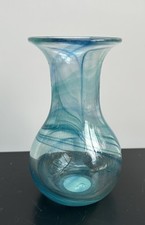 Adrian Sankey Studio Art Glass Vase with Original Label