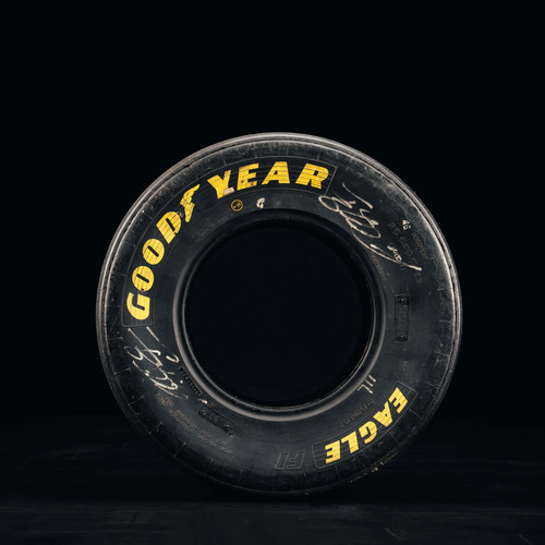 Michael schumacher signed tyre - michael,