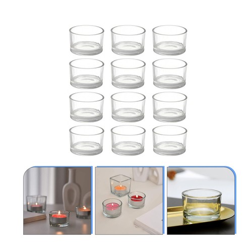 Pcs glass candlesticks - glass,