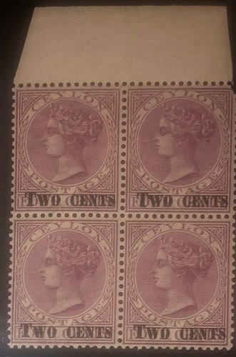 Ceylon mnh sg252 4c - ceylon, rosy