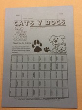 10 Tickets - Cats v Dogs - Fundraising Ticket - 50 Spaces - Name the Pet