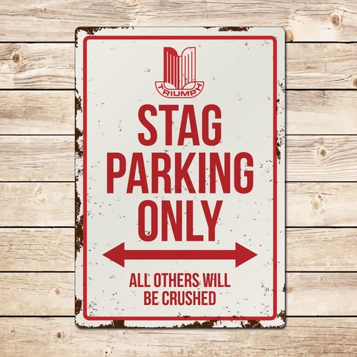 Triumph stag parking - triumph, sign