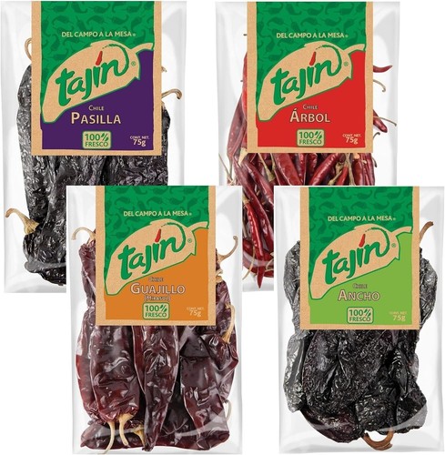 Tajin mexican dried chilli set - dried,