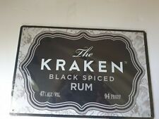 Kraken Label Rum Metal Sign