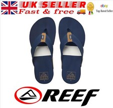 Reef Mens Flip Flops  Newport Navy/White  BNWT FREE CARRIAGE