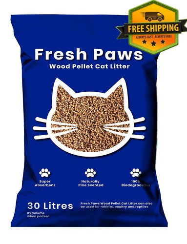 Fresh paws premium wood pellet - fresh,