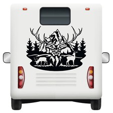 Car Stickers Wildlife Deer Decal Vinyl  Camper Van Window Bumper Motorhome