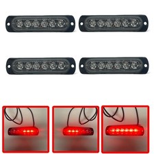 4x Red LED Strobe Lights