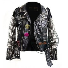 Men's Patchwork Heavy Metal