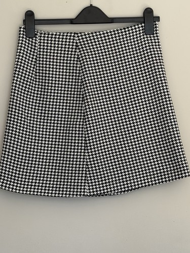Houndstooth mini skirt - skirt, size