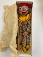 Pelham Puppets Vintage Clown Marionette Handcrafted Collectible Puppet