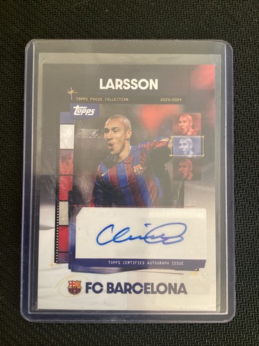 Henrik larsson auto topps - henrik,