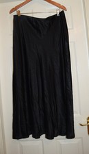 Next Black Satin Silky Slip
