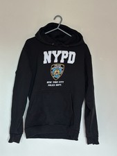 NYPD New York City Police Dept Sweatshirt Hoodie Men's S Graphic Black  Small