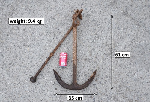 Old vintage iron boat - old,